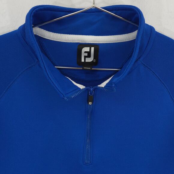 FootJoy Sweater Mens S Blue Boeing Classic Ribbed 1/4 Zip Long Sleeve Pullover - Picture 3 of 15